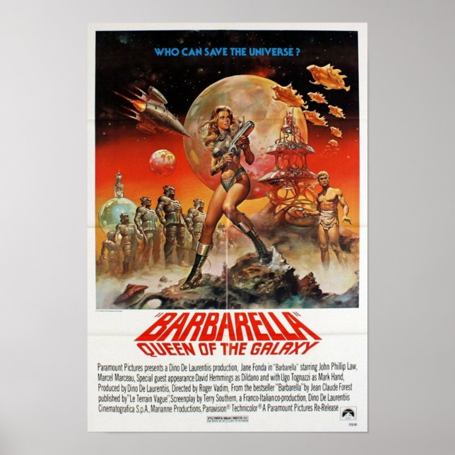 Poster Filme Barbarella Original (Frente)