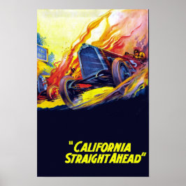 Poster Filme Clássico California Straight Ahead 1925