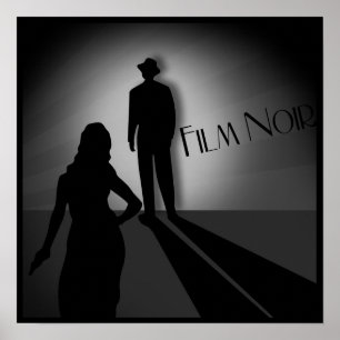 Póster filme clássico do vintage noir