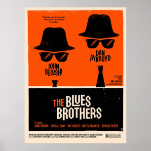 Poster filme clássico The Blues Brothers