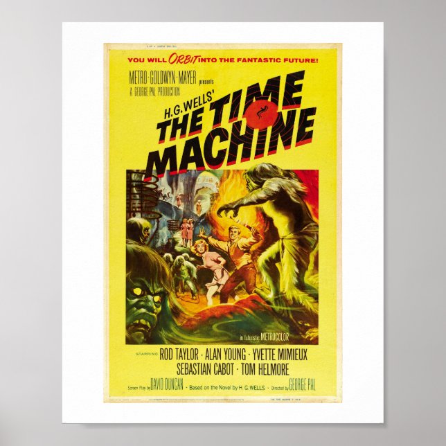 Poster Filme da Time Machine 1960 (Frente)