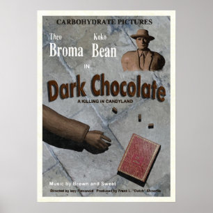 Póster Filme de Chocolate Escuro
