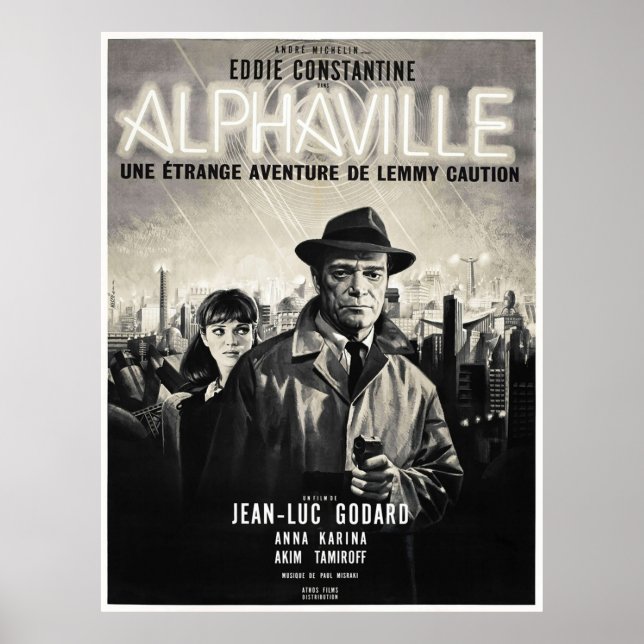Poster Filme do Alphaville Vintage (Frente)