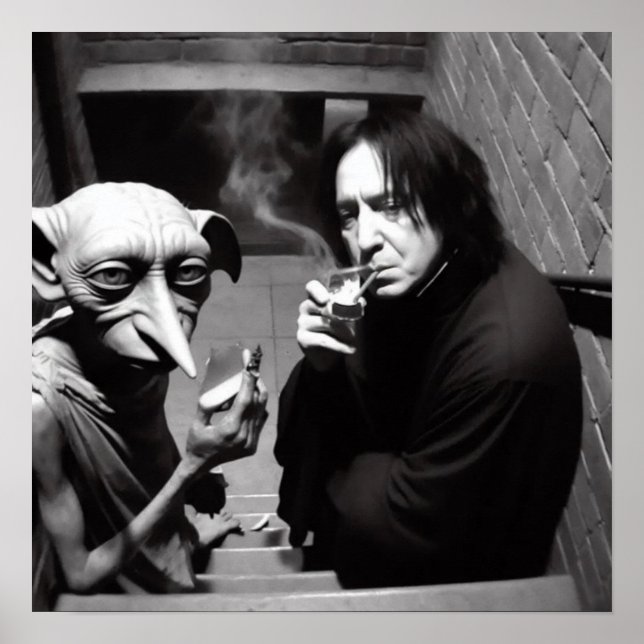 Poster Filme engraçado memes hallowen bw (Frente)