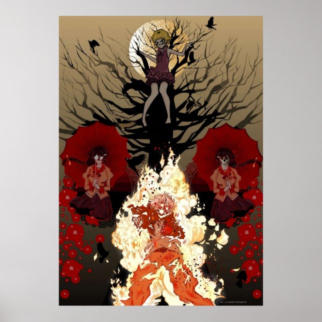 Poster Filme Kizumonogatari (Frente)