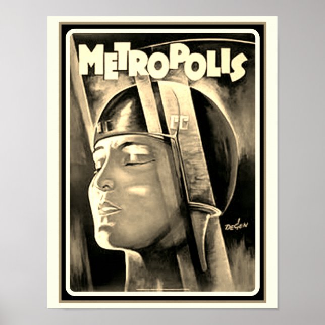 Poster Filme "Metropolis" 1927 (Frente)