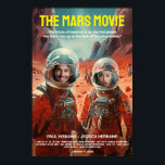 Poster Filme Personalizado Mars Adventure Science Fiction<br><div class="desc">Prepare-se para uma jornada interestelar groovy com o nosso Poster de Filme de Aventura Sci-Fi Mars Personalizável de 1960. Nesta obra-prima cinematográfica itinerante, você não é apenas um espectador - você é a estrela! Este poster é o seu portal para uma aventura retrorfuturista de Marte, e você segura as rédeas...</div>