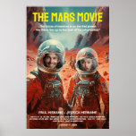 Poster Filme Personalizado Mars Adventure Science Fiction<br><div class="desc">Prepare-se para uma jornada interestelar groovy com o nosso Poster de Filme de Aventura Sci-Fi Mars Personalizável de 1960. Nesta obra-prima cinematográfica itinerante, você não é apenas um espectador - você é a estrela! Este poster é o seu portal para uma aventura retrorfuturista de Marte, e você segura as rédeas...</div>