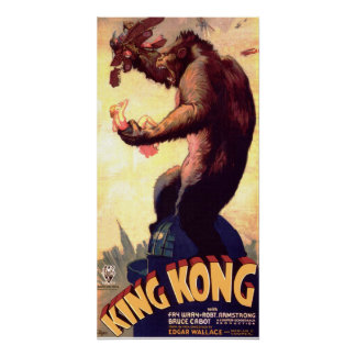 Póster Filme Retro Vintage do Monstro King Kong
