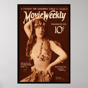 Poster Filme semanal com cinza de Gilda