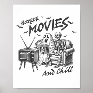 Poster Filmes De Horror E O Halloween De Chill Era O Gráf