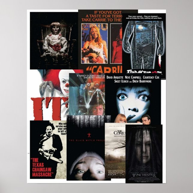 Poster Filmes de terror (Frente)