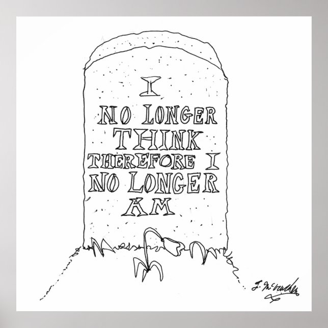 Póster Filosofia Cartoon 1413 (Frente)