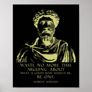 Poster Filosofia Citação Stoic Sayings Marcus Aurelius