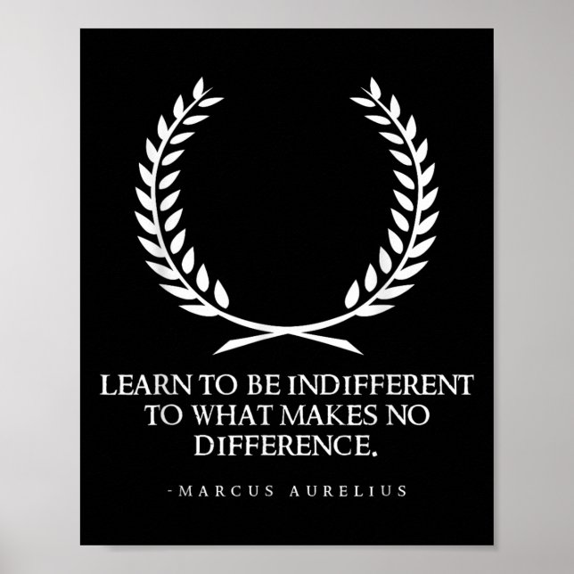 Poster Filosofia estática de Roma Clical Caesar Marcus Au (Frente)