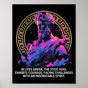 Poster Filosofia Estática Inspirativa Epic Antiga Grega S