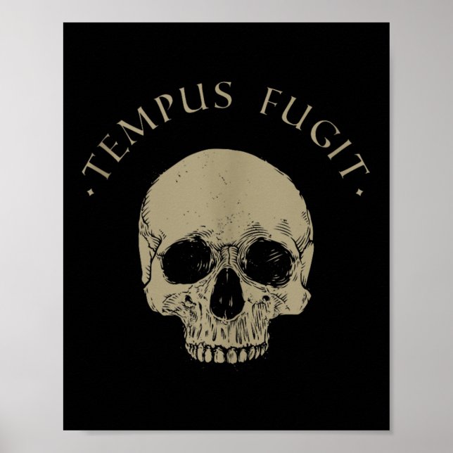 Poster Filosofia Estática Tempus Fingente Estoicismo (Frente)