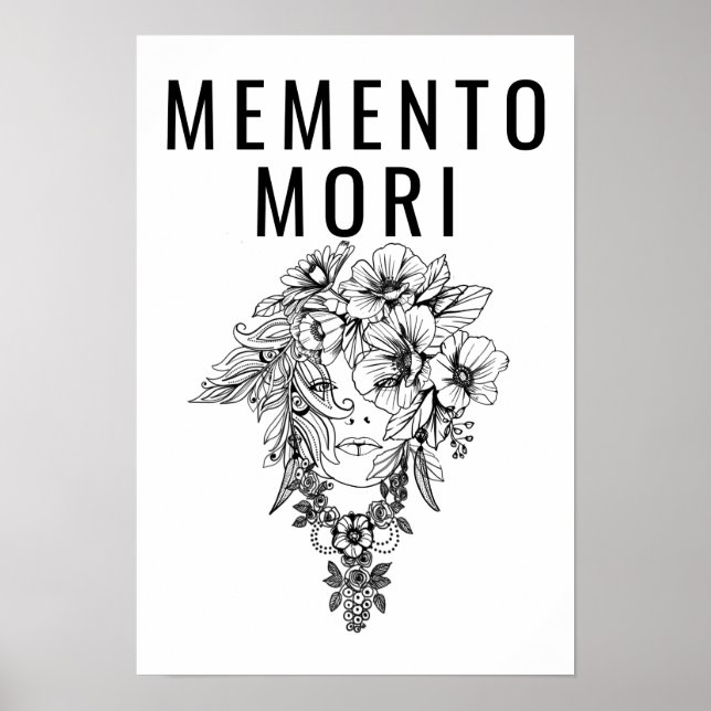 Poster Filosofia estônia Memento Mori, Marcus Aurélio (Frente)