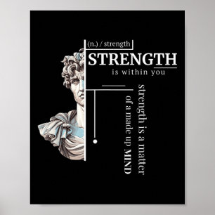 Poster Filosofia Positiva de Disciplina Estática Stren