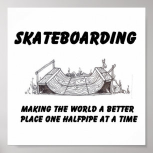 Poster filosofia skateboarding