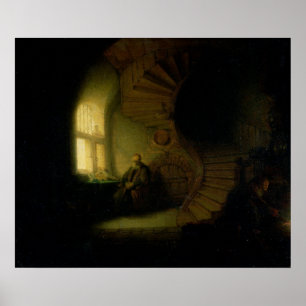 Póster Filósofo em Meditação, 1632