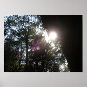 Poster Filtragem de luz solar na Caverna do Velho Homem, 