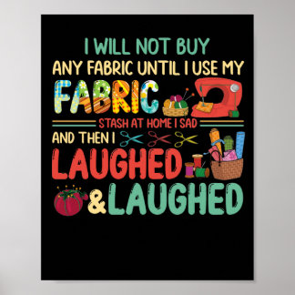 Poster Filtrar costurando costuros Tecido Laminado