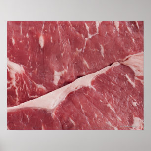 Poster Fim-acima do bife cru
