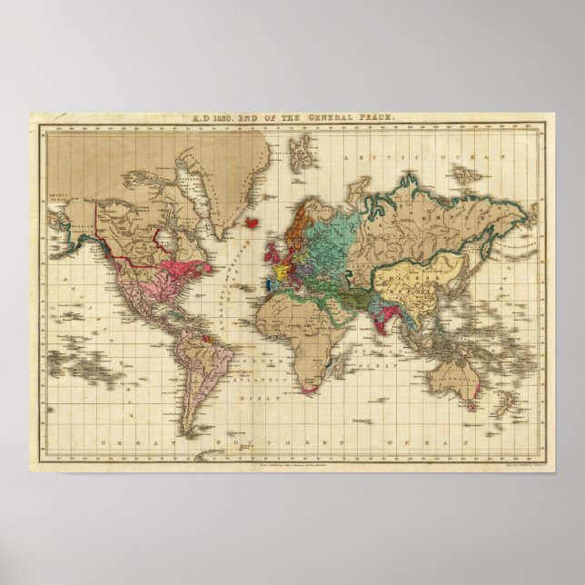 Poster Fim da Paz Geral 1828 AD (Frente)