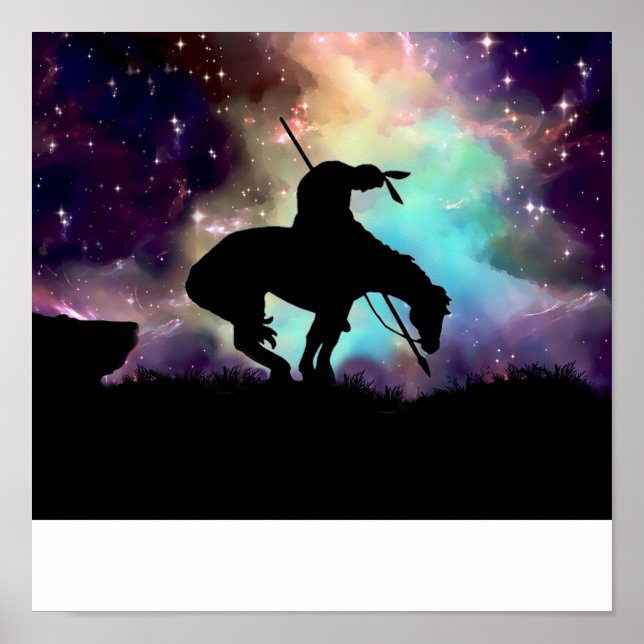 Poster Fim da trilha com luzes Norte (Frente)