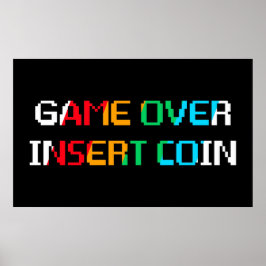 Poster Fim de Jogo Insira Moeda
