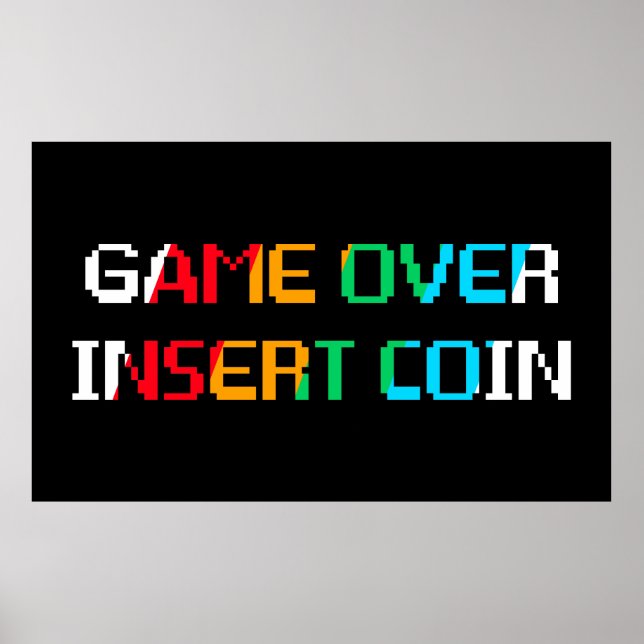 Poster Fim de Jogo Insira Moeda (Frente)
