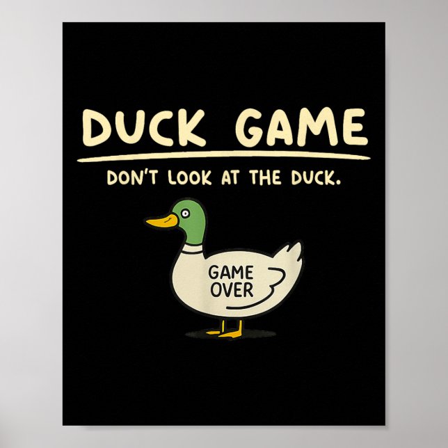 Poster Fim de Jogo Não Olhe Para Os Presentes De Pato Par (Frente)