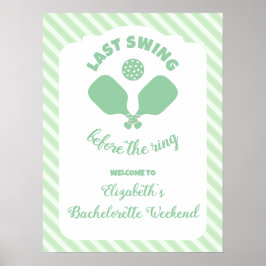 Poster Fim de Semana de Solteira no Pickleball