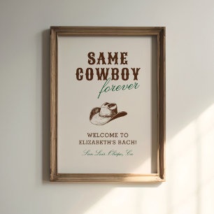 Poster Fim de Semana do Mesmo Cowboy Forever Bachelorette