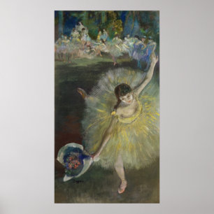 Póster Fim de um Arabesque, 1877 de Edgar Degas  