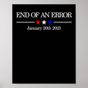 Poster Fim De Um Erro De Sátira Política Engraçada Para J