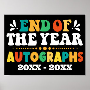 Poster Fim Do Ano Autográficos Personalizados