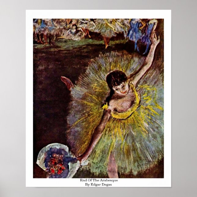 Póster Fim Do Árabe Por Edgar Degas (Frente)
