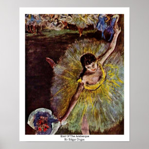 Póster Fim do Arabesque por Edgar Degas