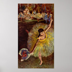 Póster Fim do arabesque por Edgar Degas