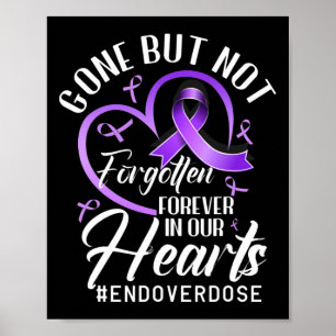 Poster Fim do Memorial do ente querido por overdose Consc