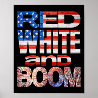 Poster Finale Do Quarto De Julho, Red White E Boom Firewo