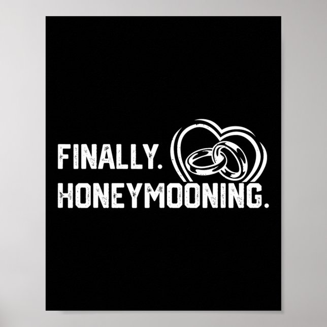 Poster Finalmente Lua de mel Tee Cute Honeymoon Finalment (Frente)