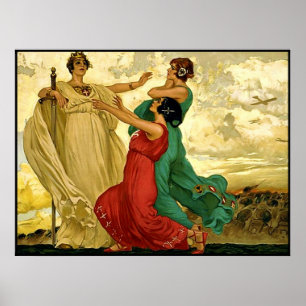 Poster Finalmente!! Vintage WW1. italiano