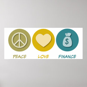 Póster Finança do amor da paz