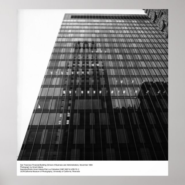 Póster Financial Building 1966, por Ansel Adams (Frente)