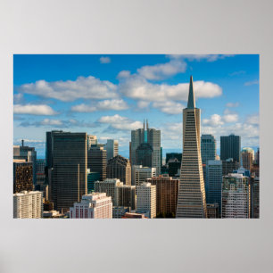 Poster Financial District Skyline of San Francisco