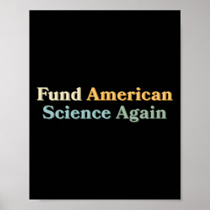 Poster Financiar Novamente Ciência Americana Anti-trump N