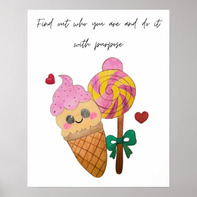 Poster Find out the purpose of your life (Frente)